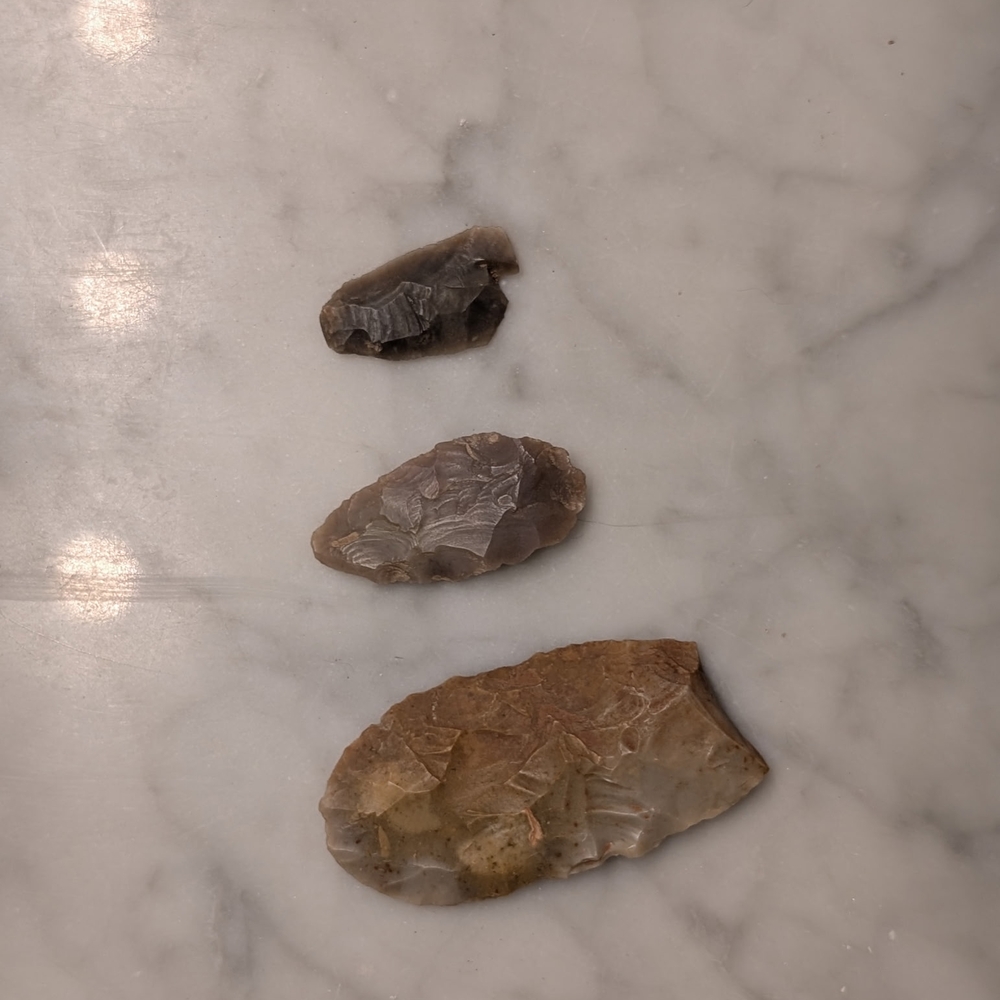 Set of Three Stone Artifacts